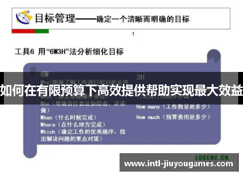 如何在有限预算下高效提供帮助实现最大效益